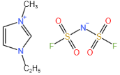 1-乙基-3-甲基咪唑雙氟磺酰亞胺鹽結(jié)構(gòu)式